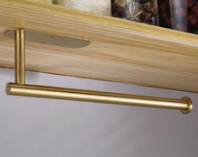 Load image into Gallery viewer, Adhesive Paper Holder Gold 304 Stainless Steel Stand Toilet Paper Towel Rack Tissue Roll Hanger For Kitchen Bathroom Free Nail Stainless Steel Toilet Tissue Roll Holder Sticky Hand Towel Hanger Vertical Or Horizontal No Drilling