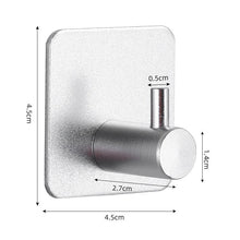 Load image into Gallery viewer, Adhesive Wall Hooks Mounted Door Key Cloth Coat Bathroom Robe Hanger Kitchen Hardware Rack Shelf Bag Hook Organizer For Hanging Bathroom Toilet Sticky Hook