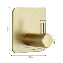 Load image into Gallery viewer, Adhesive Wall Hooks Mounted Door Key Cloth Coat Bathroom Robe Hanger Kitchen Hardware Rack Shelf Bag Hook Organizer For Hanging Bathroom Toilet Sticky Hook
