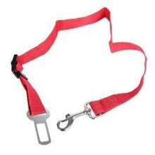 Load image into Gallery viewer, Adjustable Safety Seat Belt Nylon Pets Puppy Seat Lead Leash Dog Harness Vehicle Seatbelt Pet Dog Supplies Travel Clip Adjustable Bowtie Pet Cat Dog Car Seat Belt Pet Seat Harness Dog Lead Clip Dog Collars Accessories