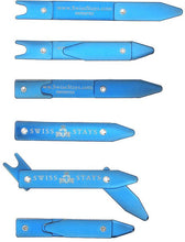 Load image into Gallery viewer, Adjustable Titanium Collar Stays - 3 pack
