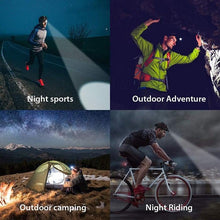 Load image into Gallery viewer, Adjustable USB Rechargeable IR Sensor Super Bright Headlight Battery For Long Working Time LED Headlamp Fishing Waterproof Head Light Lamp Perfect For Running Camping