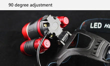 Load image into Gallery viewer, Adjustable Zoomable Headlamp Ultra Bright Rechargeable LED Bright High Lumen Head Lights Head Lamp Waterproof Flashlight For Outdoor Cmaping Fishing Hiking Biking Fishing Headlamp Running Headlamp