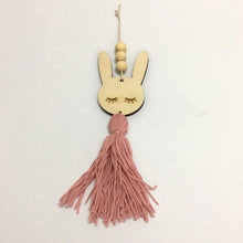 Load image into Gallery viewer, Adorable Sleepy Eye Eyelash Kids Room Decoration Crafts Wood Wall Hanging Stars Decorative Beads Tassel Photography Props Gift For Kids Bedroom Decor Makeup Sticker For Girls Room Wall Art