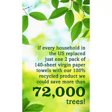 Load image into Gallery viewer, Natural Unbleached 100% Recycled 2-Ply Jumbo Roll Paper Towels