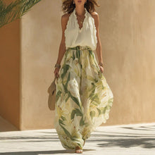 Load image into Gallery viewer, Waist-Cinching Ruffle-Hem Printed Maxi Dress – S–3XL