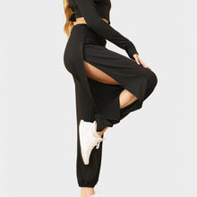 Load image into Gallery viewer, High Slit Casual Pants with Side Slit Detail