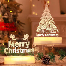 Load image into Gallery viewer, MANDOTOS Christmas 3D LED Acrylic Night Light Ornament Festive Holiday Decor Gift Idea For Kids
