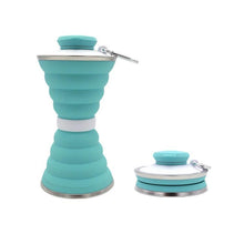 Load image into Gallery viewer, 500ML Foldable Silicone Water Bottle: Ultimate Travel Companion!