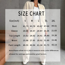 Load image into Gallery viewer, Women’s 2-Piece Zip-Up Sweatsuit Set — Jacket & Wide-Leg Sweatpants