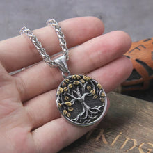 Load image into Gallery viewer, Tree of Life Amulet Stainless Steel Men’s Necklace