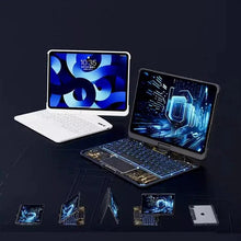 Load image into Gallery viewer, 360 Swivel Keyboard Clear Case For IPad Smart Trackpad Bluetooth-compatible Keyboard Case Cover With Pen Slot