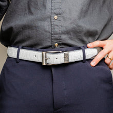 Load image into Gallery viewer, Alessio Belt White / Gray