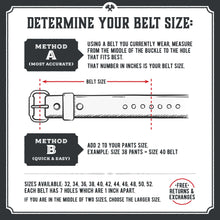 Load image into Gallery viewer, The All American Stitched Leather Belt