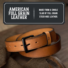 Load image into Gallery viewer, The All American Stitched Leather Belt