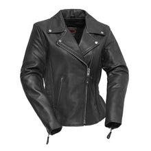 Load image into Gallery viewer, Allure Women's Motorcycle Leather Jacket