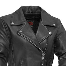 Load image into Gallery viewer, Allure Women's Motorcycle Leather Jacket