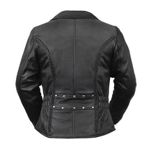 Load image into Gallery viewer, Allure Women's Motorcycle Leather Jacket