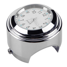 Load image into Gallery viewer, Aluminum Waterproof 22/25mm Motorcycle Handlebar Mount Dial Clock Motorcycle Handlebar Mount Clock Waterproof Handlebar Dial Clock Watch Quartz Clock Watch for Harley Motorcycle Accessories