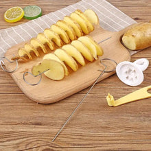 Load image into Gallery viewer, Amazing 2PC Potato Spiral Cutter Cucumber Slicer Kitchen Accessories Vegetable Spiralizer Spiral Potato Cutter Slicer Kitchen Gadgets