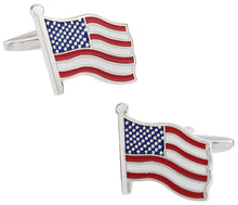 Load image into Gallery viewer, American Flag Cufflinks