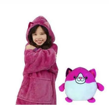 Load image into Gallery viewer, Children's Wearable Blanket Hoodie