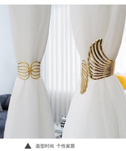 Load image into Gallery viewer, Angel's Wing Curtain Strap Modern Simple Curtain Clip Without Punching And Installation Of Metal Decorative Curtain Buckle Curtain Tiebacks Clips For Window Drapes Holdbacks Decorative Sheer Curtain Tiebacks For Girl' Room