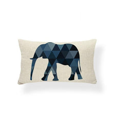 Load image into Gallery viewer, Animal Cushion Pillow Square Linen Printed Cute Elephant Throw Pillow Case Decorative Cushion Cover Pillowcase Plant Geometry Deer Flamingo Flower Pillows Home Decorative Pillowslip Covers 30X50