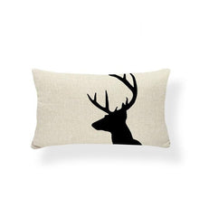 Load image into Gallery viewer, Animal Cushion Pillow Square Linen Printed Cute Elephant Throw Pillow Case Decorative Cushion Cover Pillowcase Plant Geometry Deer Flamingo Flower Pillows Home Decorative Pillowslip Covers 30X50