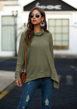 Load image into Gallery viewer, Cowl Neck Waffle Knit Sweater