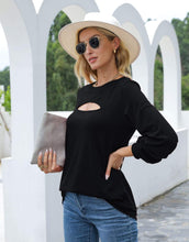 Load image into Gallery viewer, Cut Out Pullover Long Sleeve