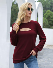 Load image into Gallery viewer, Cut Out Pullover Long Sleeve