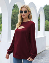 Load image into Gallery viewer, Cut Out Pullover Long Sleeve