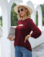 Load image into Gallery viewer, Cut Out Pullover Long Sleeve
