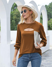 Load image into Gallery viewer, Cut Out Pullover Long Sleeve