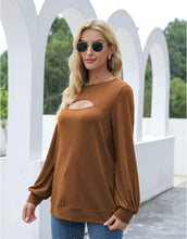 Load image into Gallery viewer, Cut Out Pullover Long Sleeve