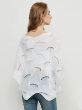 Load image into Gallery viewer, Loose Batwing Sleeve Hollow Out Knit Sweater Top