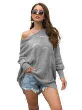 Load image into Gallery viewer, Loose Batwing Sleeve Hollow Out Knit Sweater Top