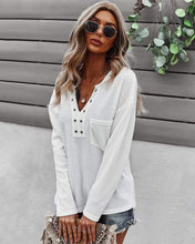 Load image into Gallery viewer, Faux Button Placket Sweater