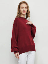 Load image into Gallery viewer, Love Tie Puffed Sleeve Sweater