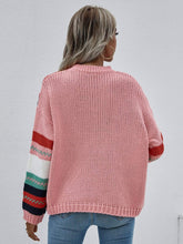Load image into Gallery viewer, Striped Knitted Long Sleeve Sweater