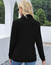 Load image into Gallery viewer, Waffle Knit Cowl Neck Pullover