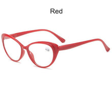 Load image into Gallery viewer, Anti-blue Light Coated Lenses Luxury Red Black Fashion Cat Eye Glasses For Women Reading Glasses & Men Computer Cateye Blue Light Blocking Reading Glasses