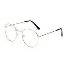 Load image into Gallery viewer, Anti Blue Light Glasses Computer Goggles Eye Protection For Men And Women Fashion Round Anti Blue Light Eyeglasses Reading Glasses Metal Spectacles For Men Women Eyewear Eyeglasses Frame Diopter 0 To 4.0
