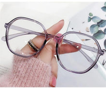 Load image into Gallery viewer, Anti-blue Light Women Men Reading Glasses Eyestrain Computer Reading TV Glasses Stylish Frame Anti Glasses Men And Women Retro Big Frame Myopia Eyeglasses Oversized Ladies Diopter Presbyopia Eyeglasses Frames +1.0 +1.5 +2.0 +2.5 +3.5 +4.0