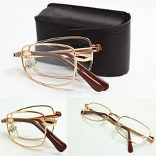 Load image into Gallery viewer, Anti Harmful Blue Ray Sunglasses Unisex Mini Folding Reading Glasses For Men And Women Ultralight Eyeglasses Slim And Foldable Small Portable Eyewear For Men