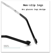 Load image into Gallery viewer, Anti-Light Reading Glasses Metal Foldable Presbyopia Eyewear With Case Thin Magnifying Glasses Safety Glasses With Clear Anti Fog Scratch Resistant Wrap-Around Lenses No-Slip Grips Glasses For Men Women+3+3.5+4