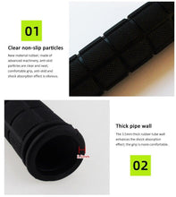 Load image into Gallery viewer, Anti Slip Mountain Road Cycling Bike Bicycle Handlebar Cover Grips Smooth Soft Rubber Non-slip Handle Grip Lock Bar Bike Handlebar Grips Non-Slip Rubber Mushroom Bicycle Grips Perfect For Scooter Cruiser Tricycle