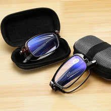 Load image into Gallery viewer, Anti UV Glare Eyestrain Foldable Computer Spring Hinge Readers For Women And Man Reading Glasses Retro Folding Spectacles Luxury Frame And TR Glasses Blue Light Readers+1.0 +1.5 +2.0 +2.5 +3.0 +3.5 +4.0