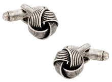 Load image into Gallery viewer, Antiqued Knot Cufflinks